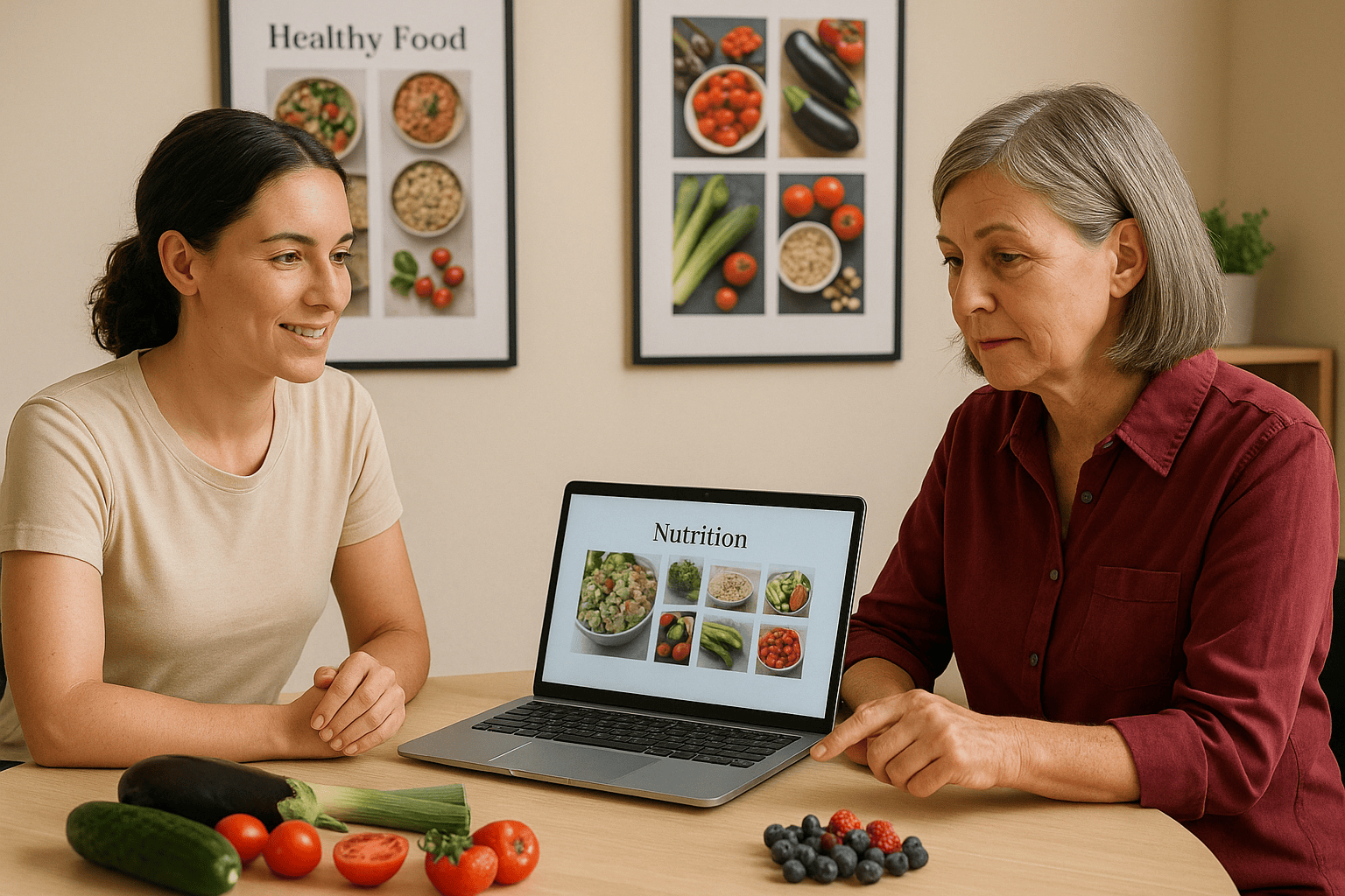 Femme préparant un coaching alimentaire personnalisé