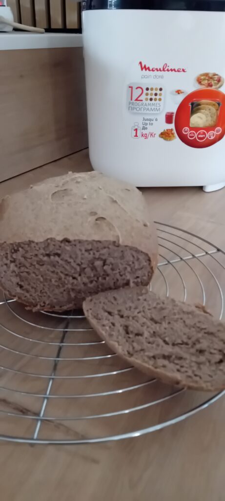 Tranche de pain au sarrasin healthy riche en fibres